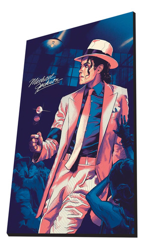 Cuadro Decorativo  Michael Jackson Textura | Meses sin interés
