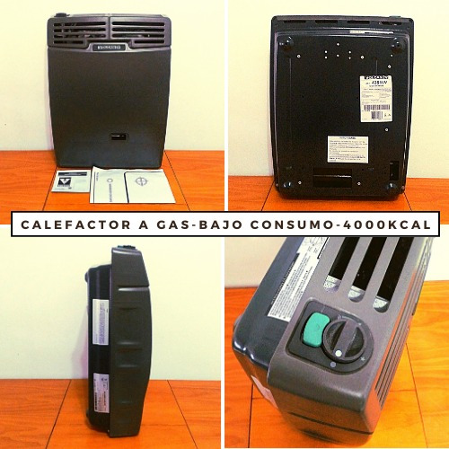 Calefactor Gas 43516v 4000kcal Gris Volcan + Kit Conexión