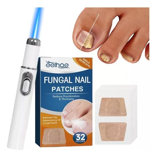 32 Parches Reparacion Uñas Nail Hongos Extracto De Hierbas F