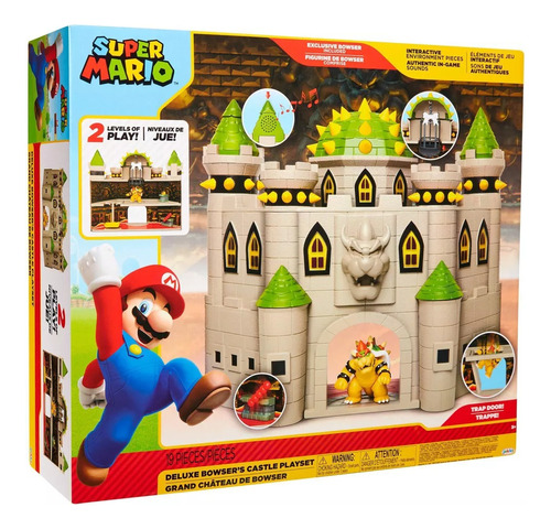 Castillo De Bowser Super Mario Con Figura De Bowser De 2.5 