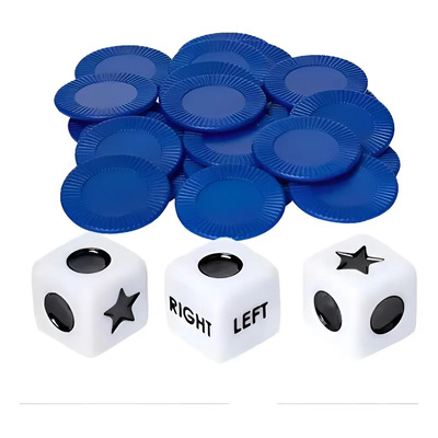 Juego Left, Right, Center, (izquierda,derecha,centro ) Dados | Envío gratis