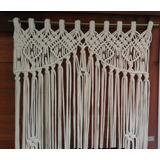 Cortina Artesanal Tejida En Macramé En Stock