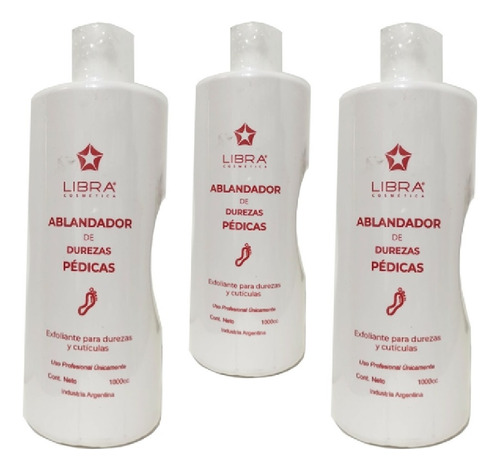 Ablandador Pedico Libra Cosmetica Pack 3