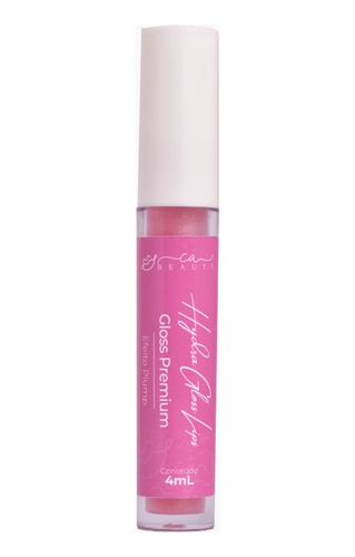 Gloss Labial Glitter Rosa Longa Duração Aumenta Voluma Boca