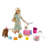 Boneca Barbie - Aniversário Do Cachorrinho -  Gxv75 - Mattel