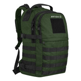 Mochila Táctica Militar Para Campismo Motociclismo Urbana Y Senderismo 40l, Resistente Hecha En Méxcio Sistema Molly Artical 5 Verde