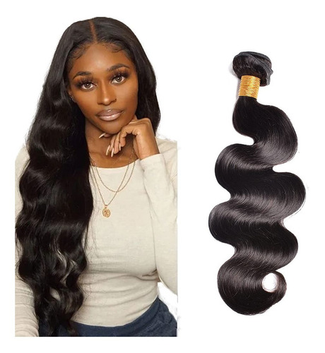 Paquete De Cabello Humano Body Wave Nature De 60 Cm