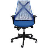 Cadeira Para Escritório Bix Plaxmetal Azul A Pronta Entrega