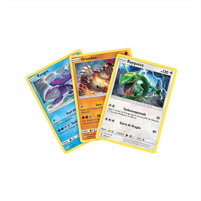 Kit Carta Pokémon Lendários Groudon Rayquaza Kyogre