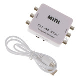 Pal Ntsc Para Ntsc Pal Conversor Mini Tv System Adapter