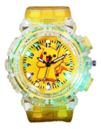 Reloj Luminoso Infantil Pikachu Pokemon