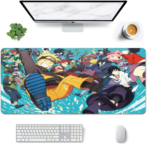 Mouse Pad Largo Anime Naruto Personajes Artistico 30x70cm