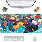 Mouse Pad Largo Anime Naruto Personajes Artistico 30x70cm