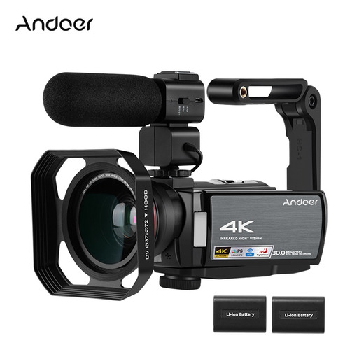 Videocámara Digital Andoer Hdr-ae8 4k Con Wifi