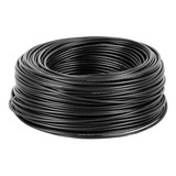 Rollo De 100 M De Cable Thhw-ls 12 Awg Negro, Volteck Color De La Cubierta Negro