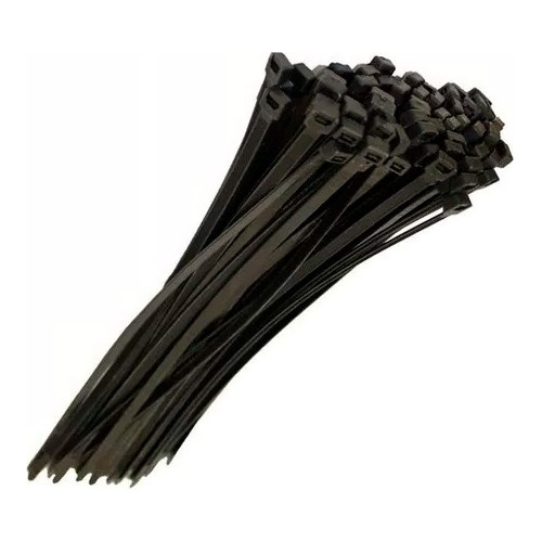 Amarra Plastica Cables 200x4,8mm X100 Precintos Color Negro