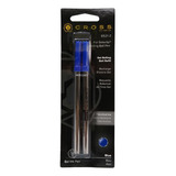 Tanque Repuesto Cross Roller Tinta Gel Blister X 2 U Color De La Tinta Azul (8521-2) Color Del Exterior Plateado