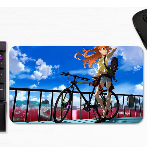 Mouse Pad Asuka Evangelion Anime Modelo 5 Gamer M