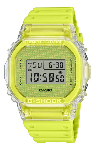 Reloj Hombre Casio Dw-5600gl-9dr G-shock Color De La Correa Verde Color Del Bisel Verde Color Del Fondo Verde