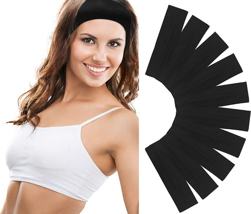 Diadema Sport Valerina Banda De Cabello Algodon 12 Piezas