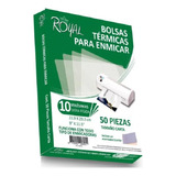 Mica Térmica Royal 040825 Para Enmicar Carta 10mil. 50pzs