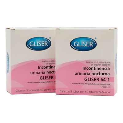 Auxi. Homeopático Gliser 64-1 Incont. Urinaria Niños 2pzas | Envío gratis