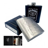 1 Cantil Jd Em Aço Inox 207ml Rum-whisky-vodka - Aqui C/nfe