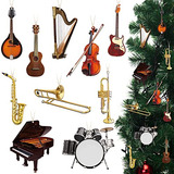 30 Piezas De Ornamentos De Instrumentos Musicales De Na...