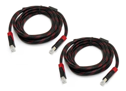 Pack X2 Cable Hdmi 2.0 Cables Hdmi 2.0 Cables Hdmi Hd 1,5mts