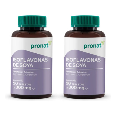 Kit 2 Piezas Isoflavona De Soya (90 Tabs) - Pronat Sabor Sin sabor | Meses sin interés