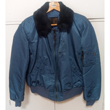 Campera Impermeable Azul Marca Alpha Industries Modelo B-15 