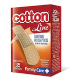 Curativos Antisséptico Adesivo Cotton Linr 35 Unidades Pele