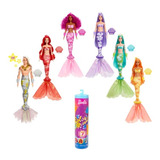 Barbie Color Reveal - Sirena Series Con 7 Accesorios Mattel