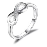 Anillo Infinito Mujer Plata 925 Joya Amor Ilusion