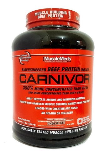 Proteina Musclemeds Carnivor 4 Lbs (56 Porciones)