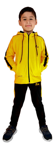 Conjunto Deportivo Friza Campera + Jogging Niños Unisex