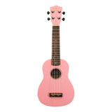 Ukulele Soprano Aria Color Rosa Mku-1pk