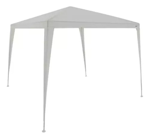 Tenda Gazebo Impermeável Azul 3m X 3m X 2,5m Praia Cor Branco