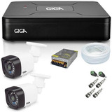 Kit 2 Câmeras De Segurança Hd 720p Giga Security Gs0020 + Dv