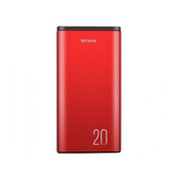 Power Bank Wesdar S59 2.4a Led Indicador Fast Charge Rojo