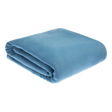 Cobija Distrihogar Fleece 100% Poliéster Color Azul