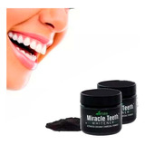 Kit X 2 Blanqueador Dental Miracle Teeth Coco Carbon Natural
