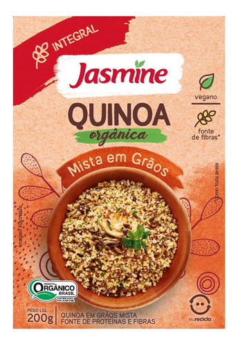 Quinoa Integral Orgânica Mista Em Grãos -200g.