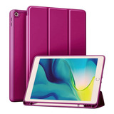 Funda Estuche Smart Case Con Espacio Pencil Para iPad 7 10.2