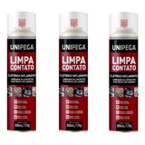 3 Pç Limpa Contato Eletrico Placa Circuito 300ml Unipega