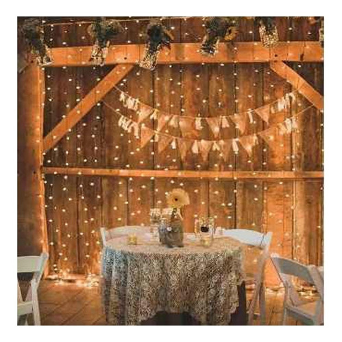 Cortina Led Vintage 6x3 Boda Navidad Decoracion Blanco Calid O Blanco Frio Eventos Boda Cumpleaños Jardin