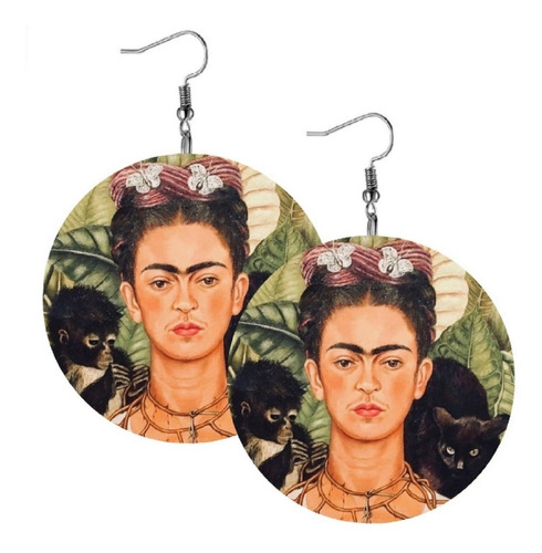 Aretes Frida Kahlo Pendientes Para Mujer 