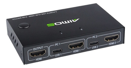 Usb 2.0 Interruptor Kvm Conmutador Splitter Caja Para 4 Pc