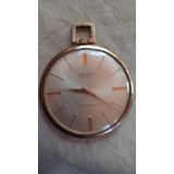 Reloj De Bolsillo Tressa Enchapado En Oro