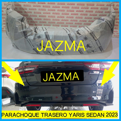 Parachoque Trasero Yaris Sedan 2023 2024 Original Toyota Foto 6
